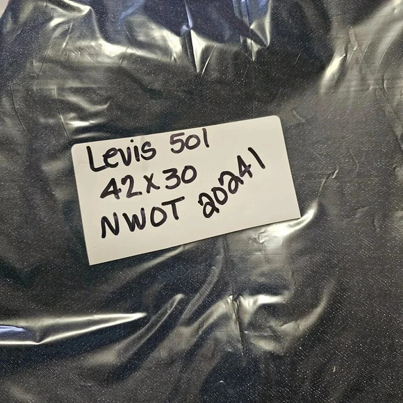 Levi's 501 Original Button Fly Jeans 42x30 Straight Leg Denim 4996 New w/o Tags - Picture 12 of 12